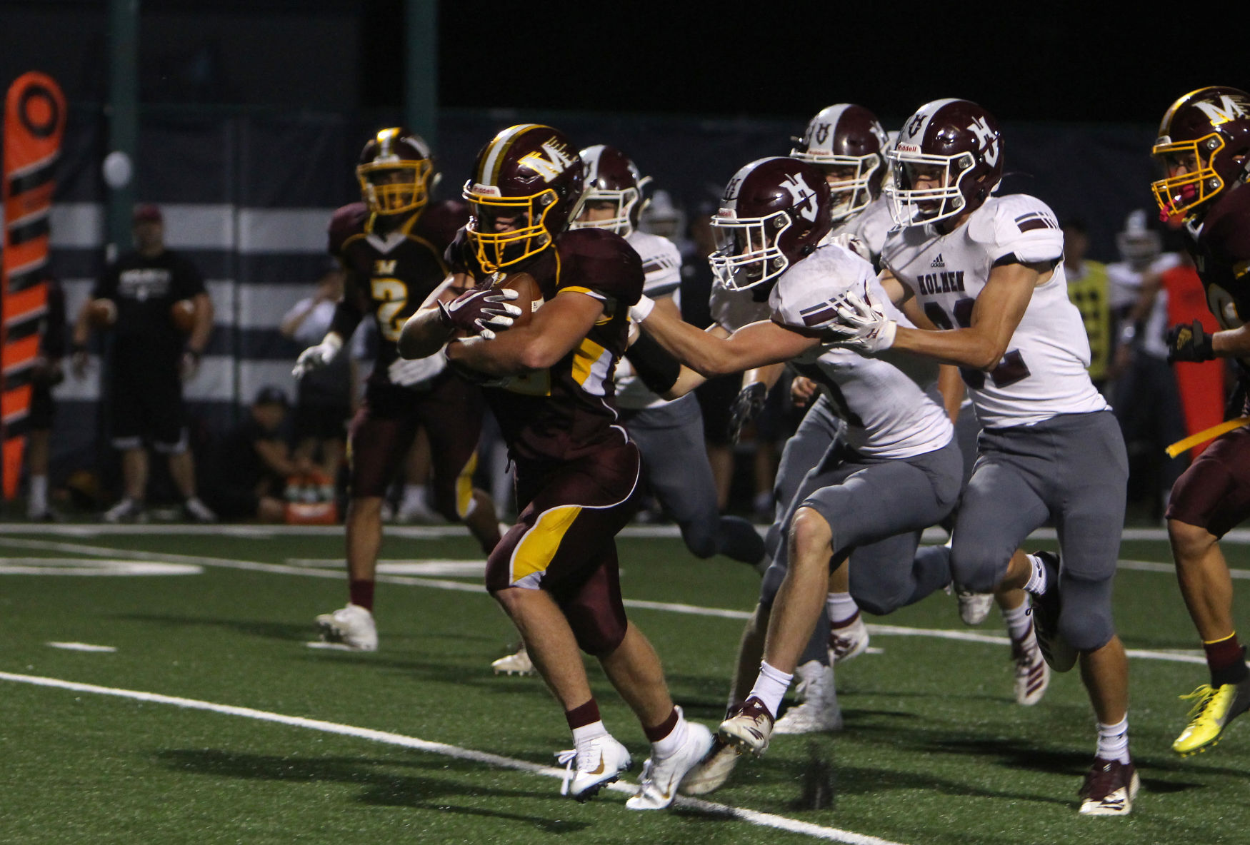 Holmen at Menomonie football 8-29-19